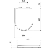 Caroma Arc Toilet Seat – Soft Close with Quick Release & Blind Fix (White)